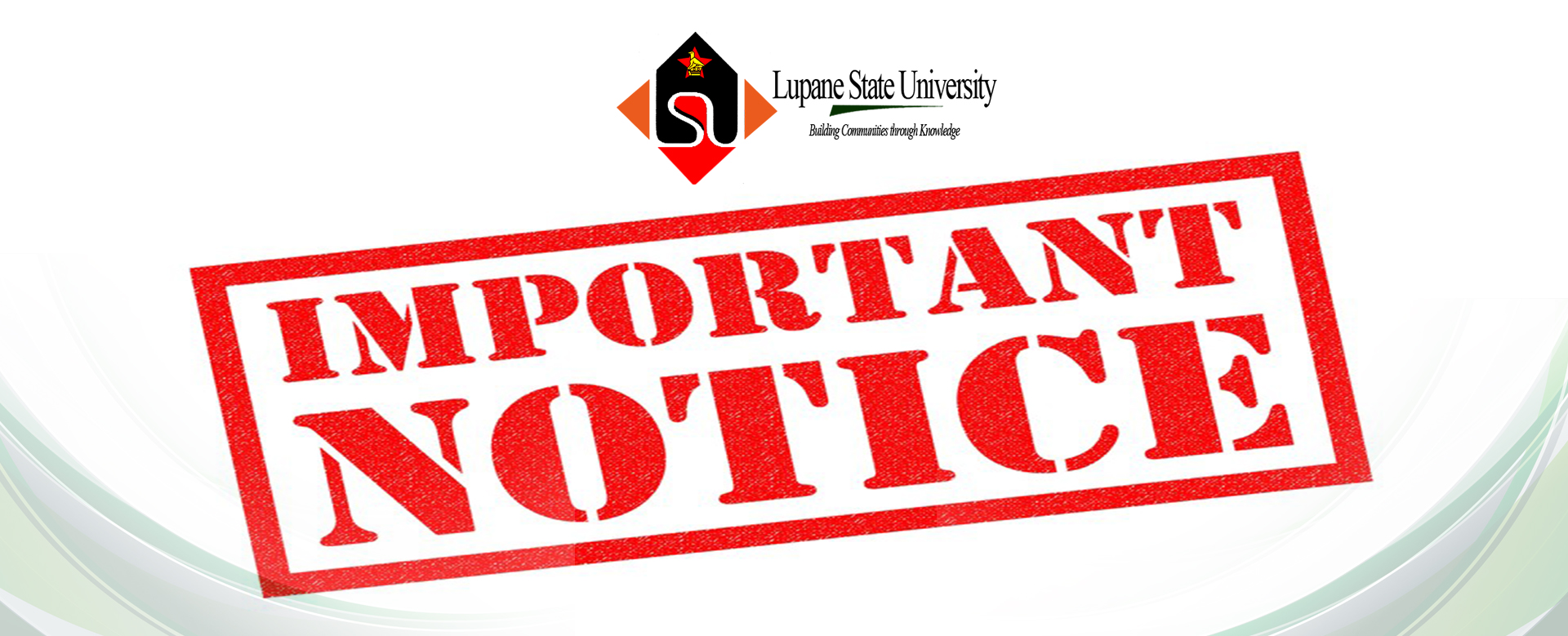 Notice To All Students
